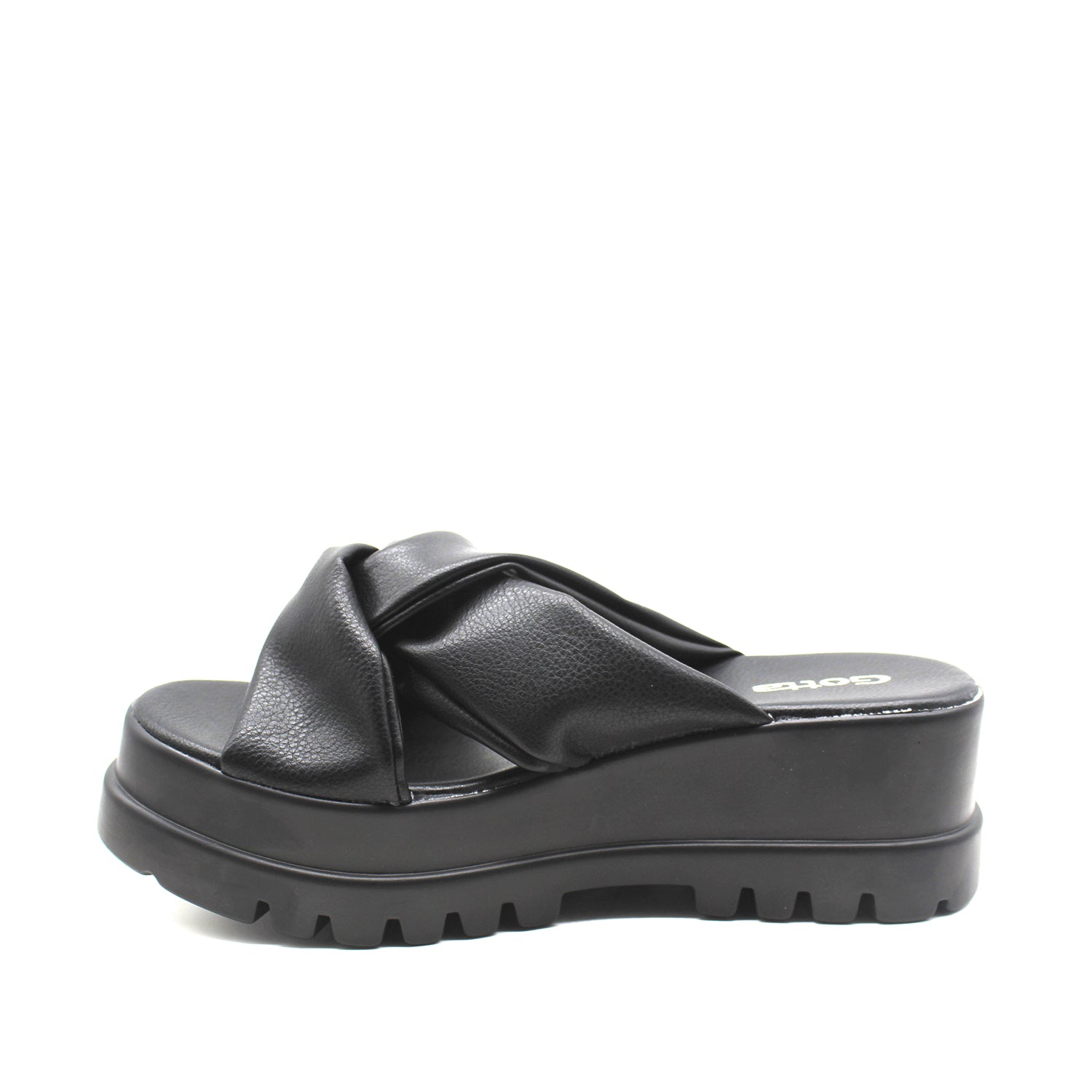 Sandalia Negra Mujer 15852
