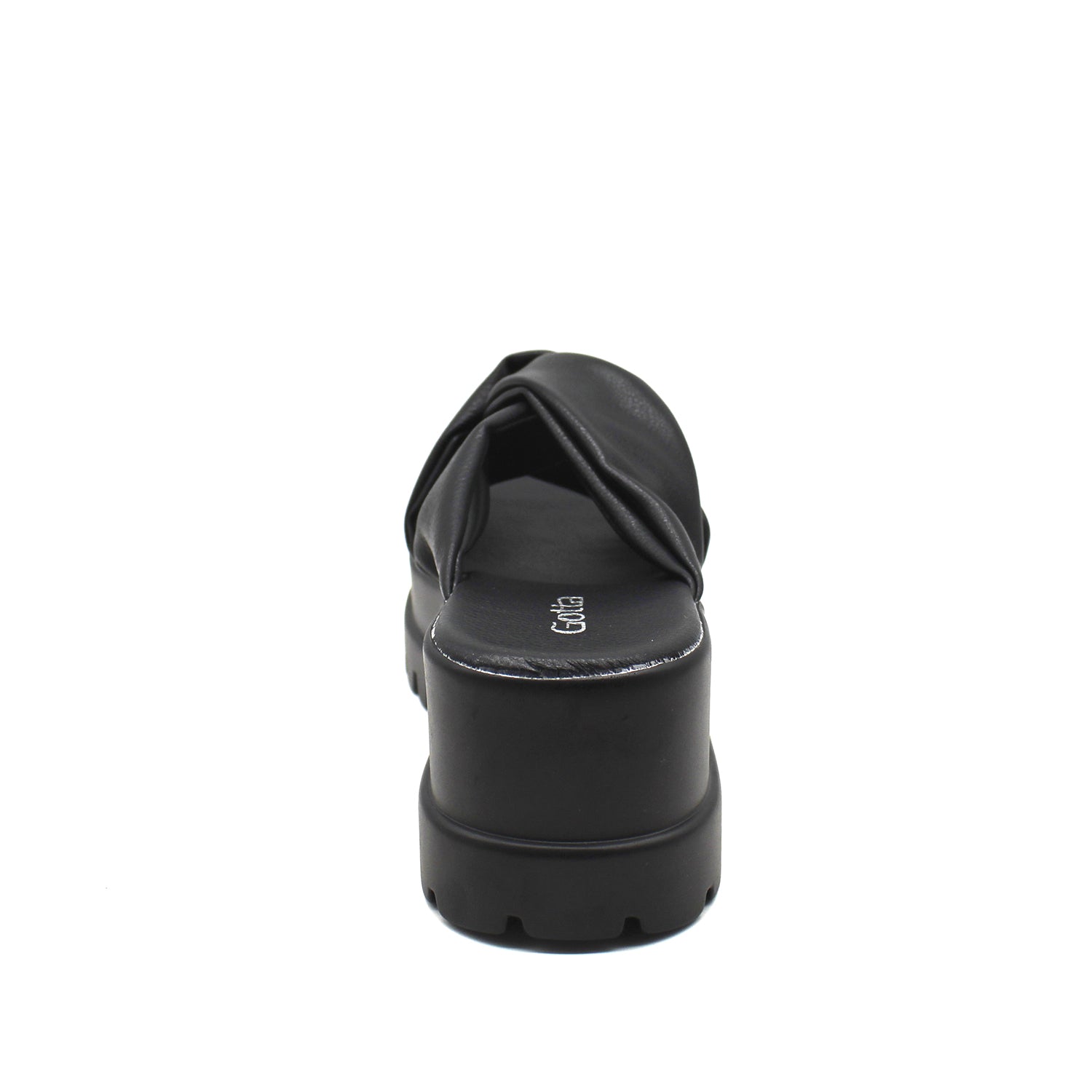 Sandalia Negra Mujer 15852