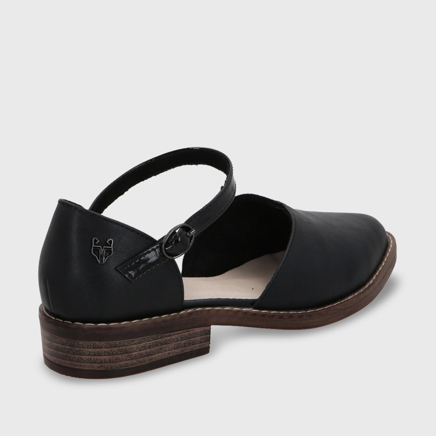 Sandalia Negra  Mujer 17578