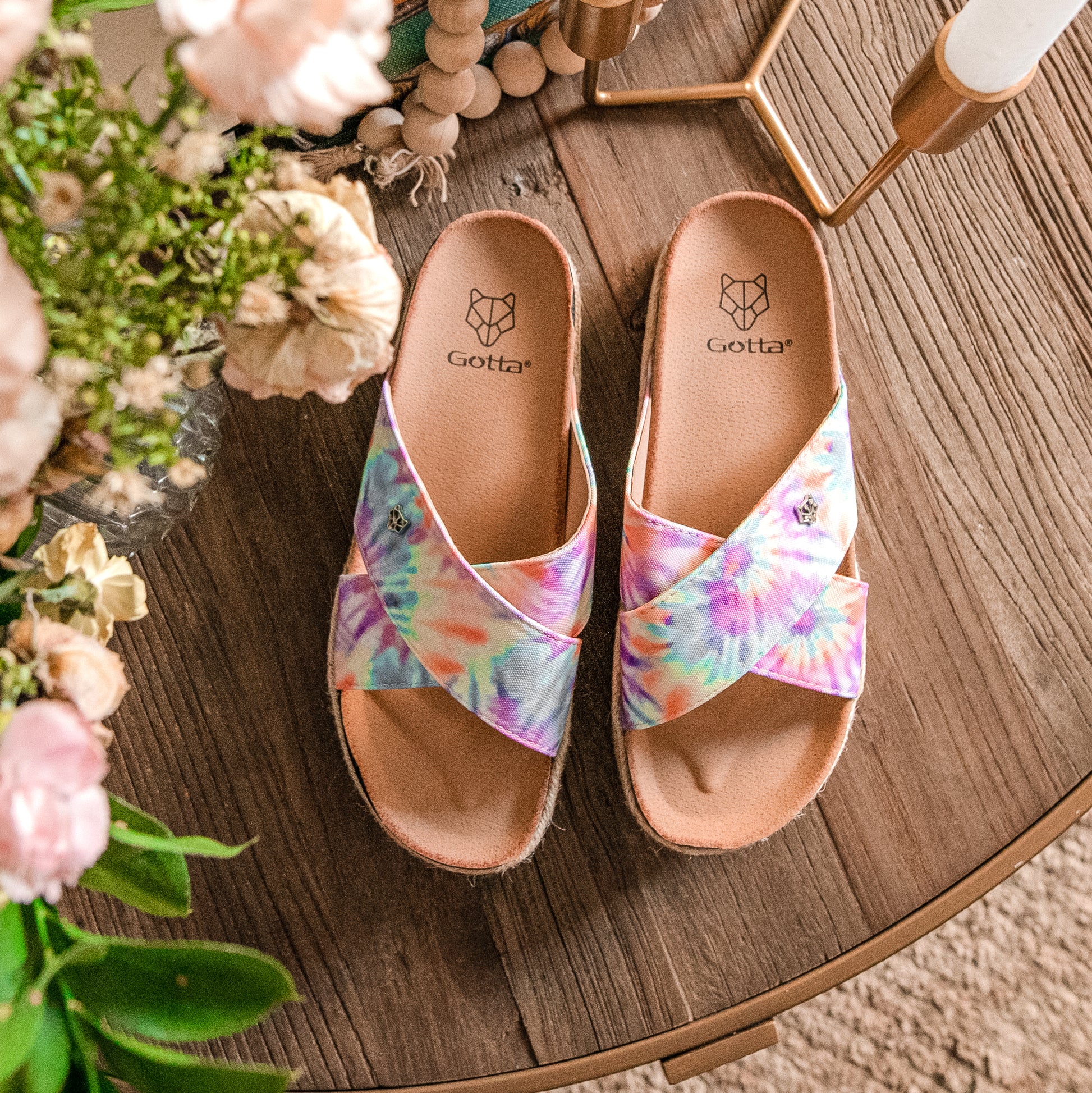 Sandalia Plataforma Multicolor Mujer 23192
