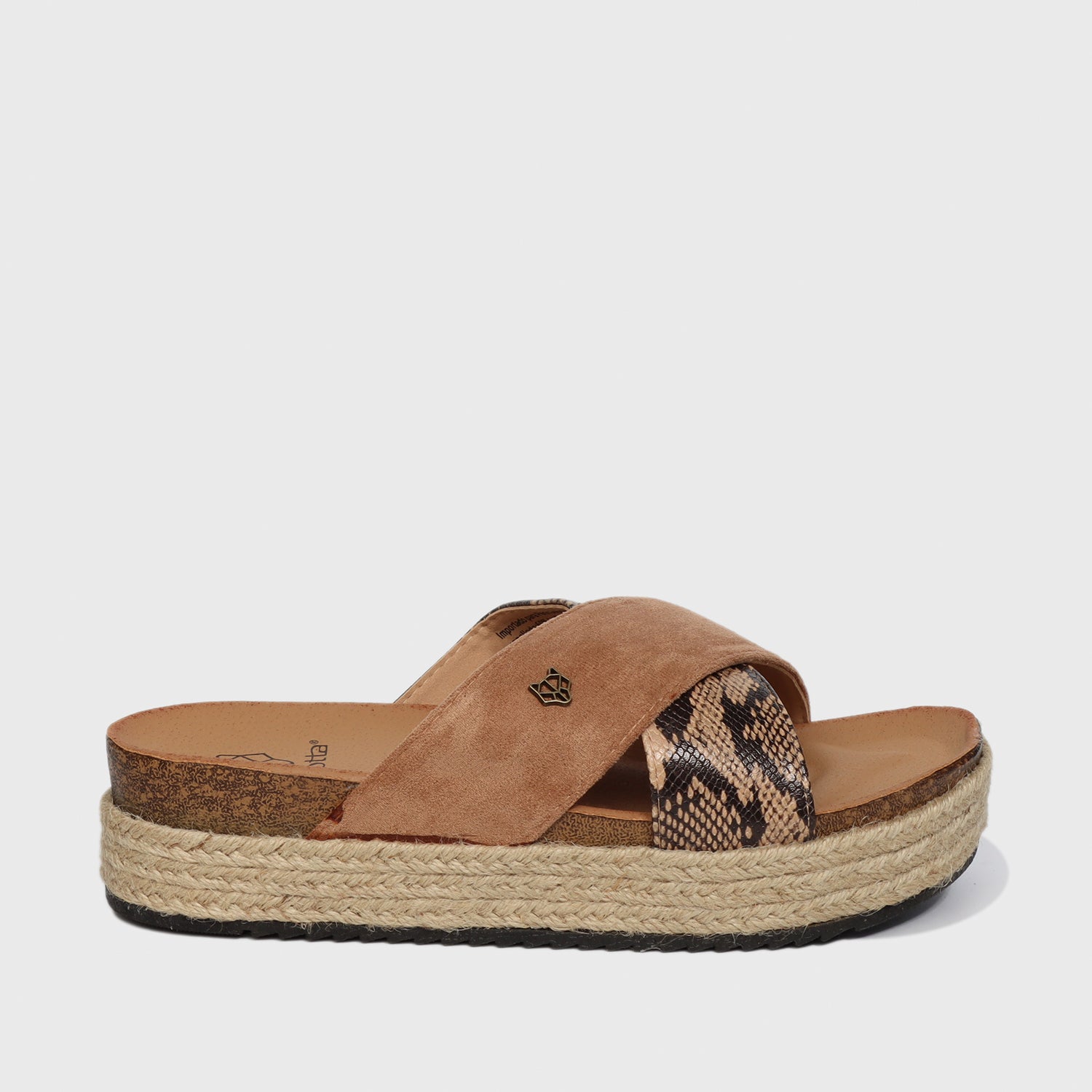 Sandalia Plataforma Animal Print Mujer 23193