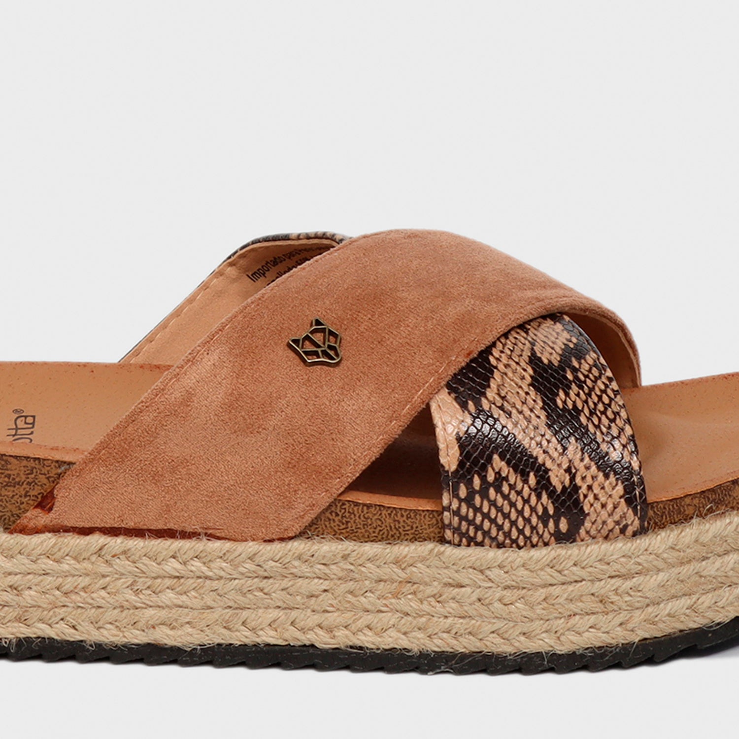 Sandalia Plataforma Animal Print Mujer 23193