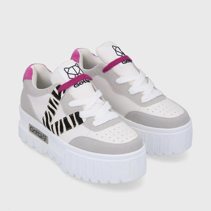 Zapatilla Plataforma Cebra Mujer 23242