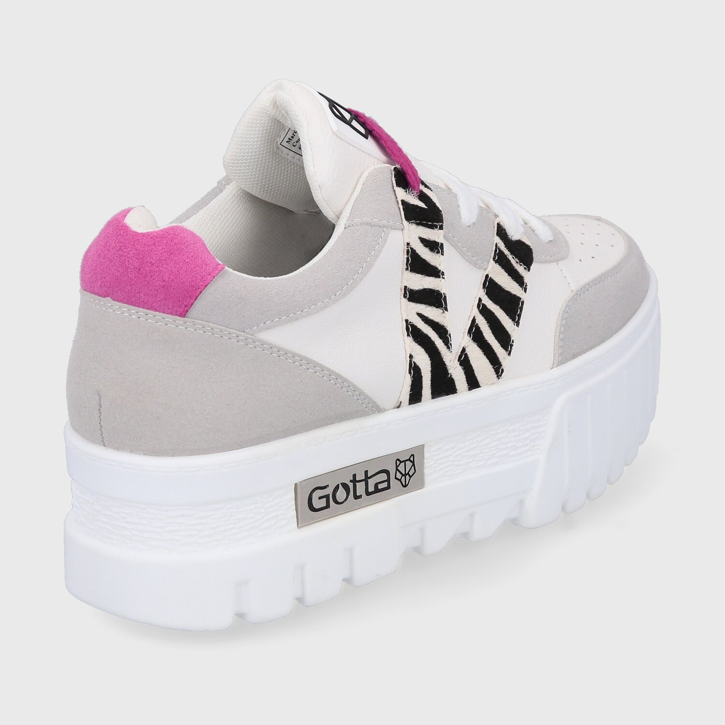 Zapatilla Plataforma Cebra Mujer 23242