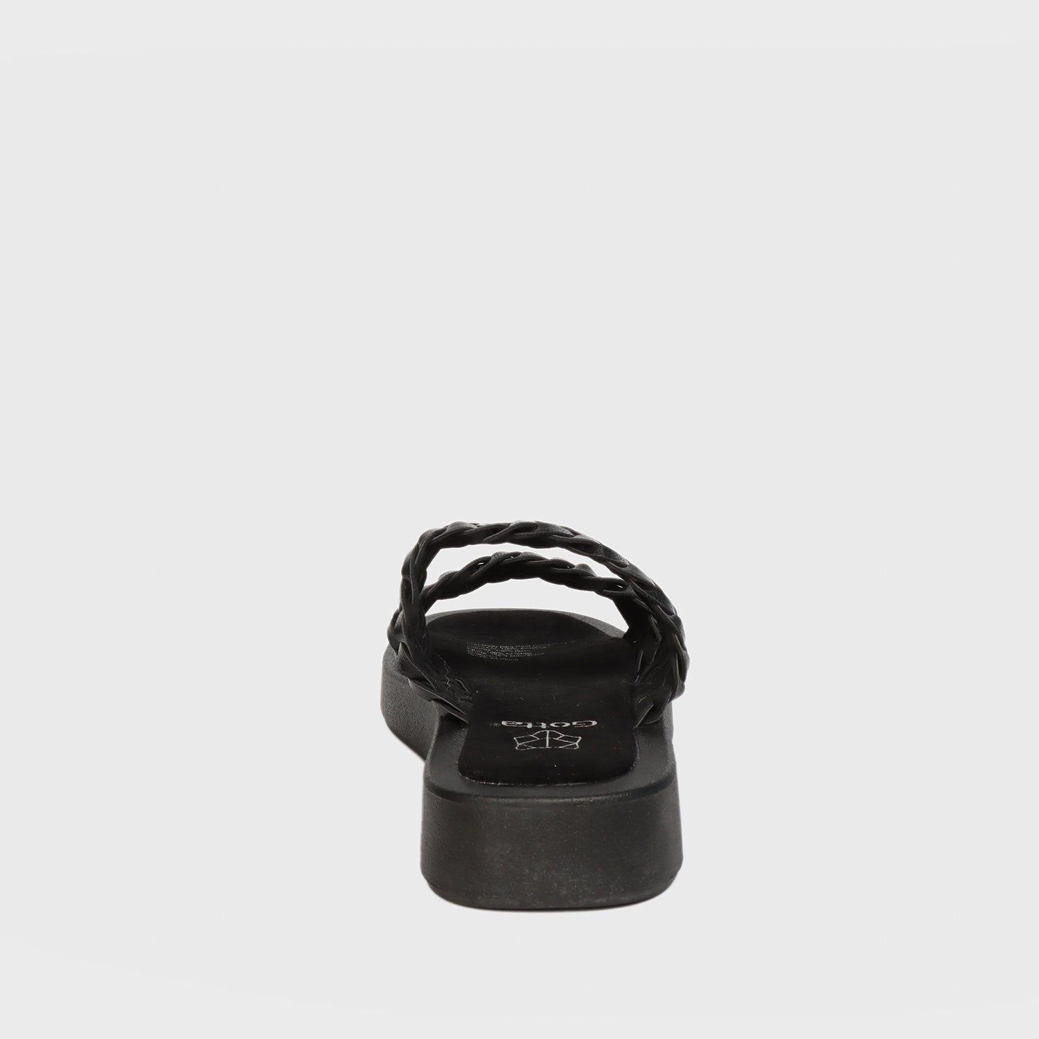 Sandalia Plana Negra Mujer 23290
