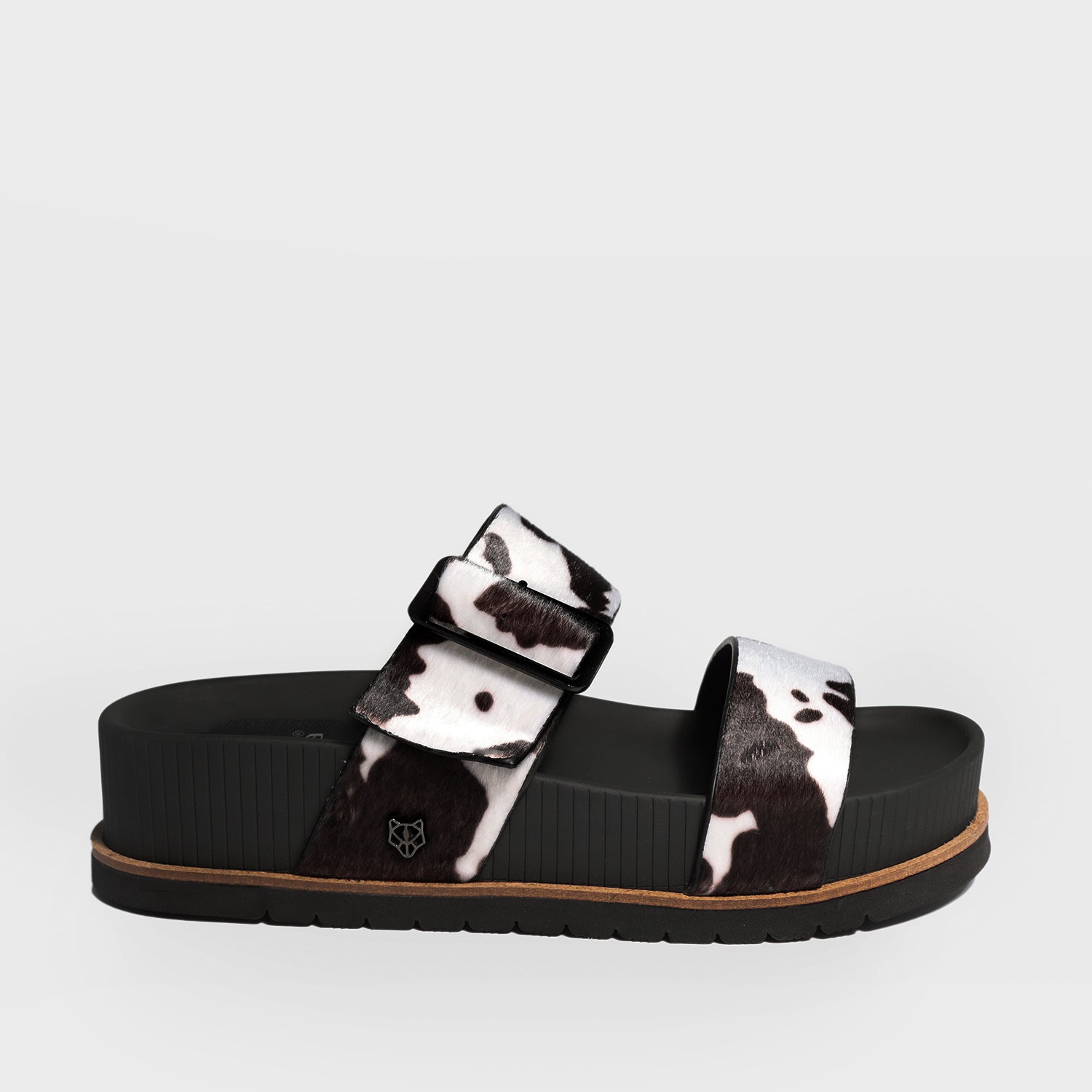 Sandalia Plataforma Animal Print Mujer 25291