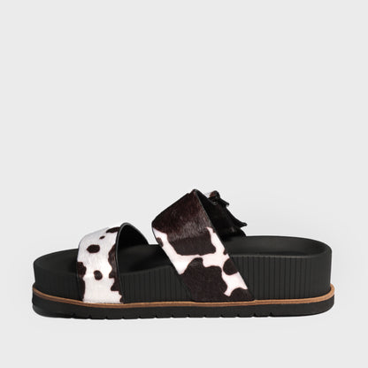 Sandalia Plataforma Animal Print Mujer 25291