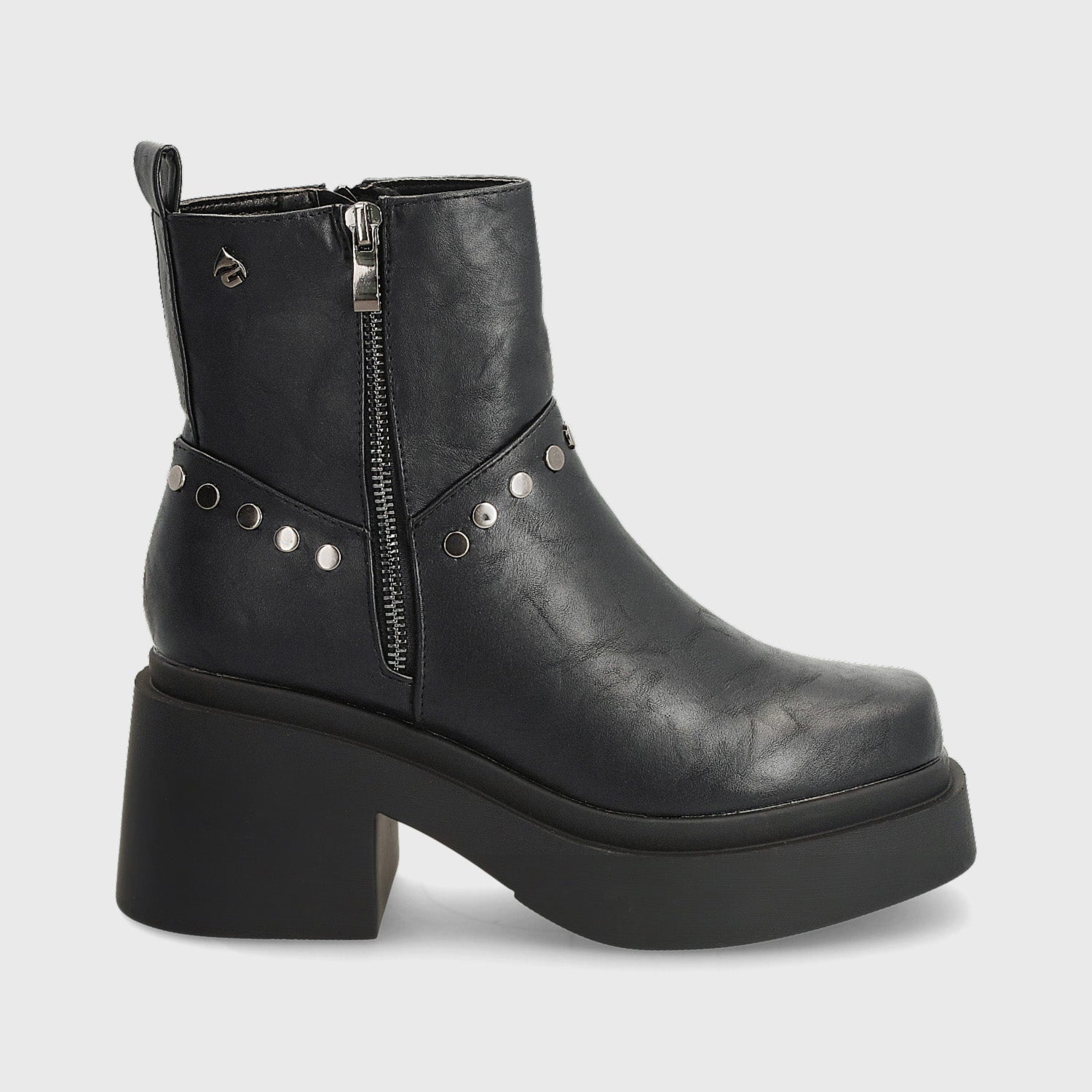 Botín Taco Negro Mujer 25670
