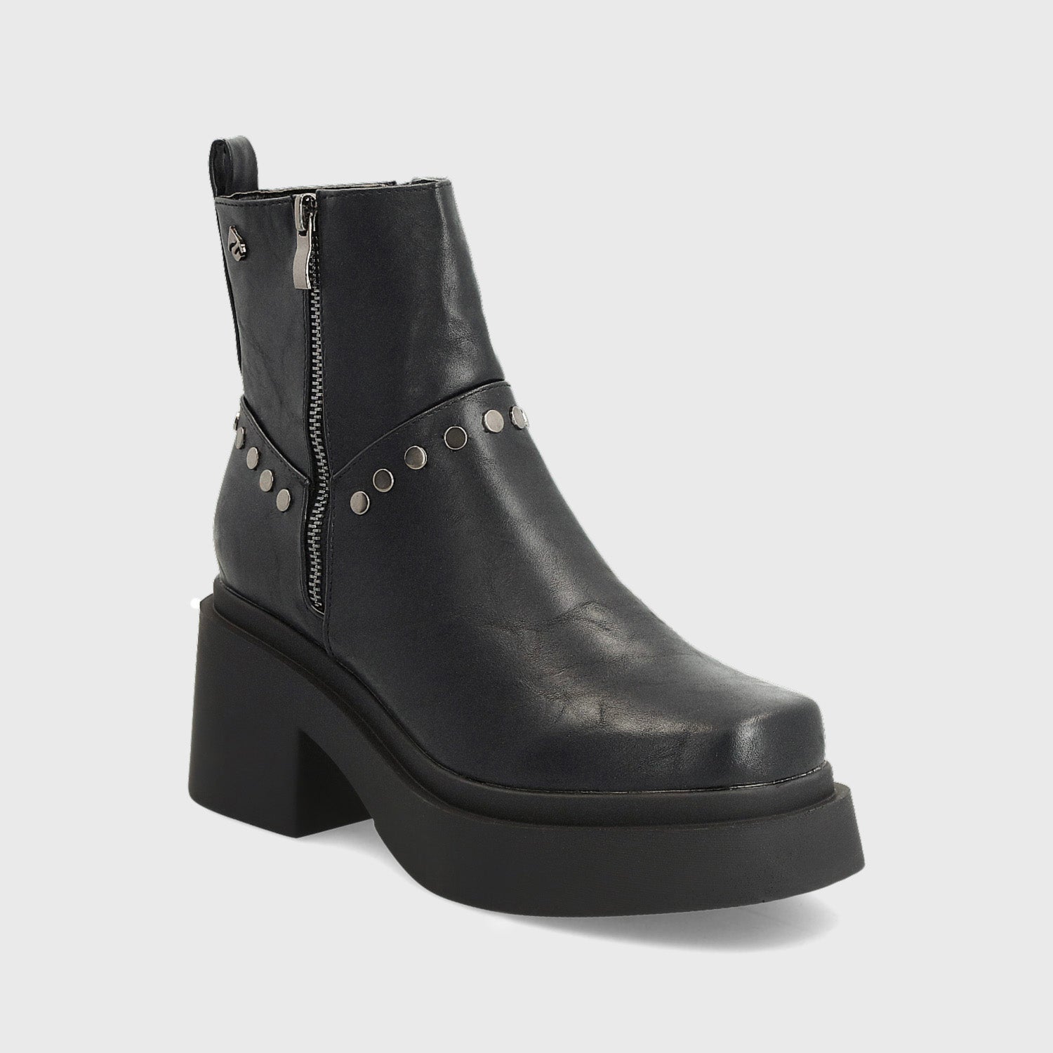 Botín Taco Negro Mujer 25670