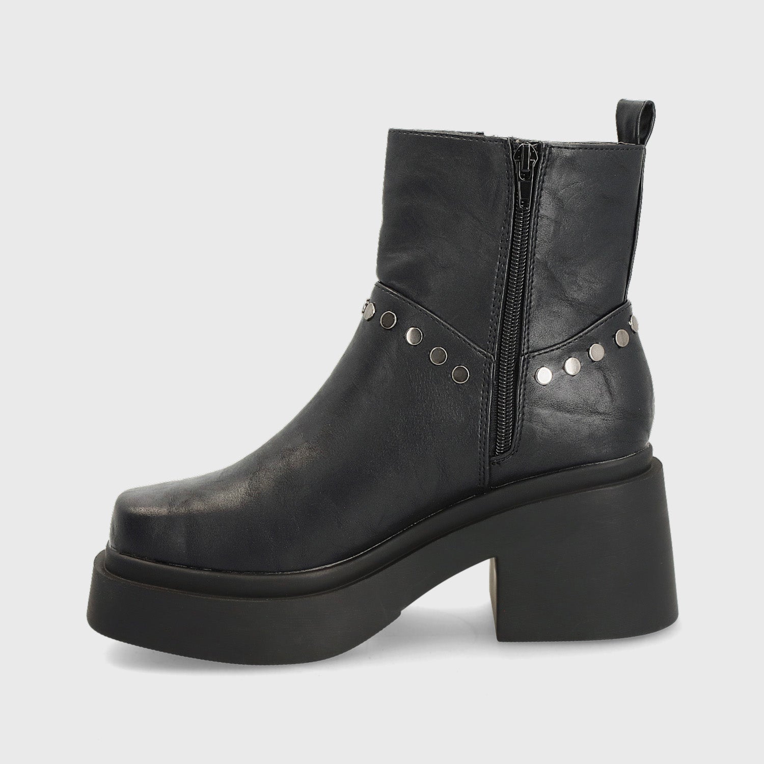Botín Taco Negro Mujer 25670