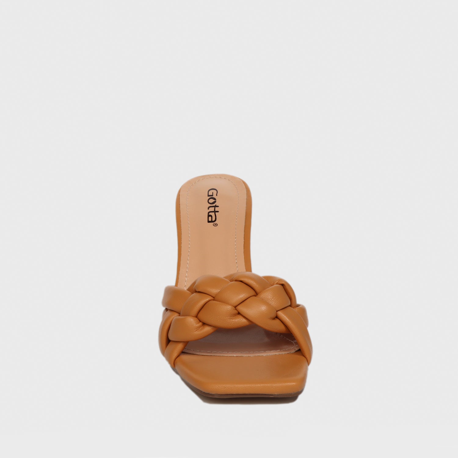 Sandalia Taco Camel Mujer 25701