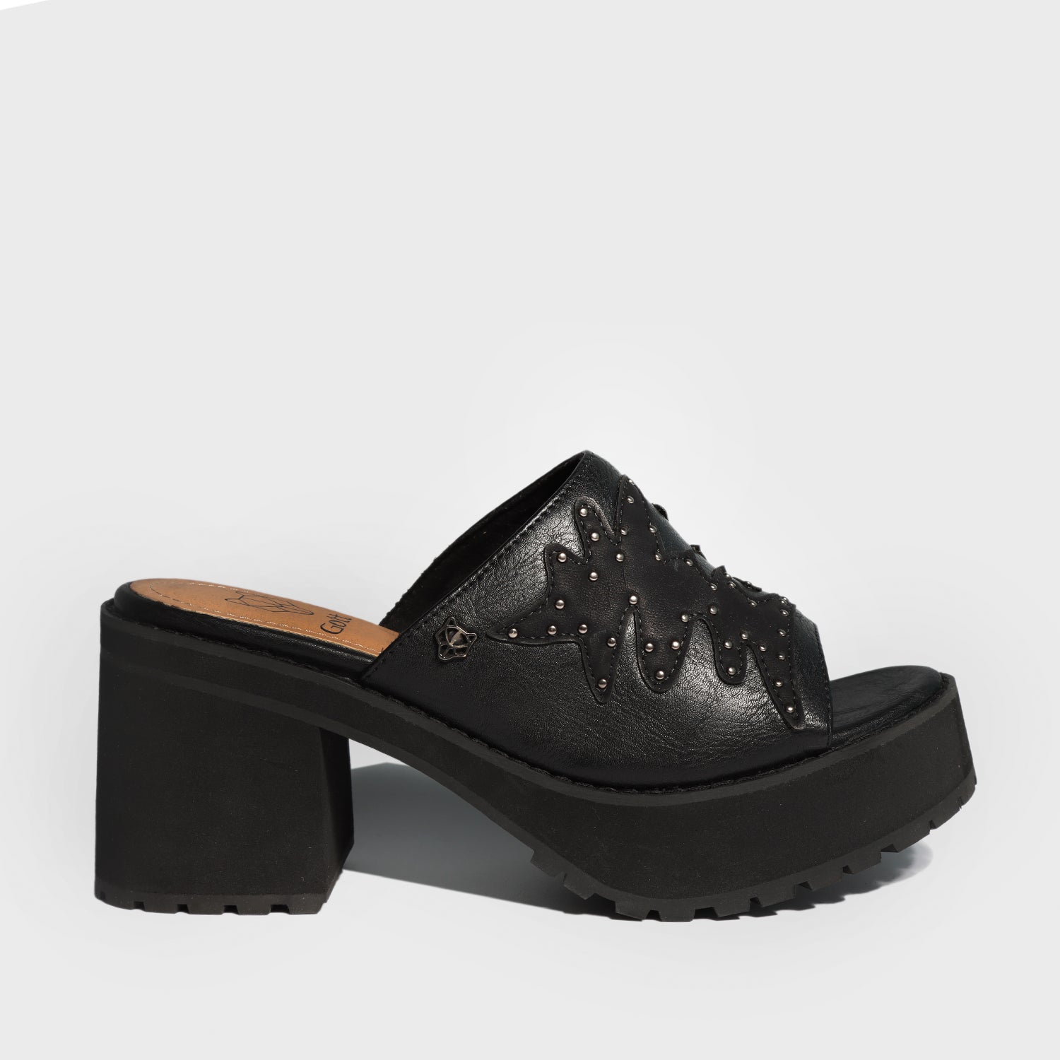 Sandalia Negra Mujer 25793