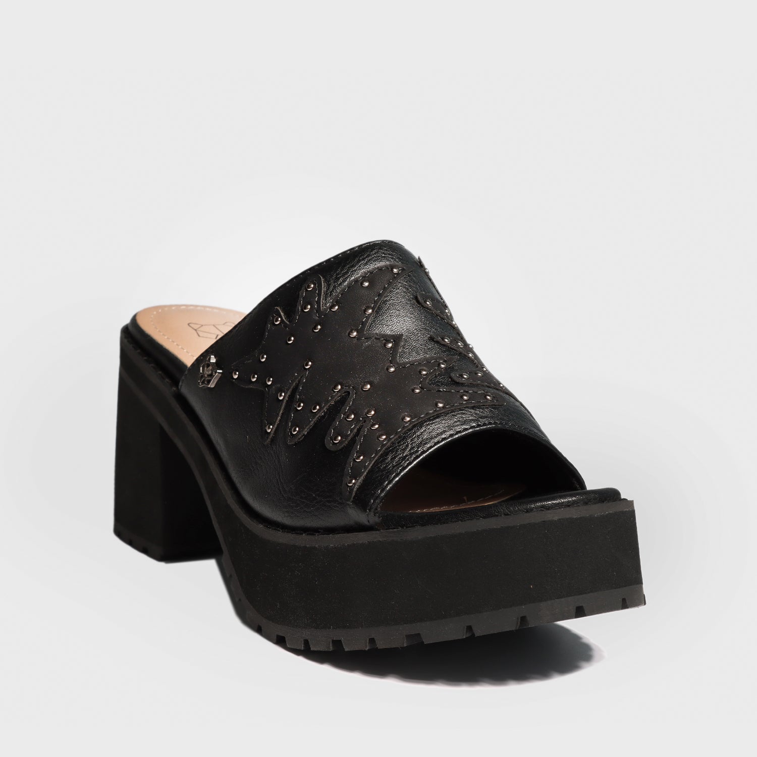 Sandalia Negra Mujer 25793