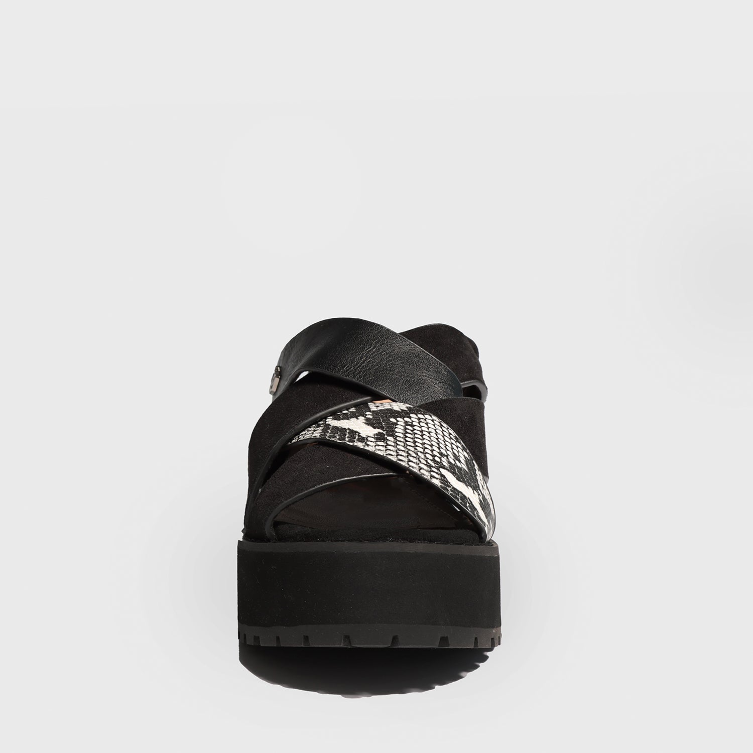 Sandalia Negra Mujer 25795