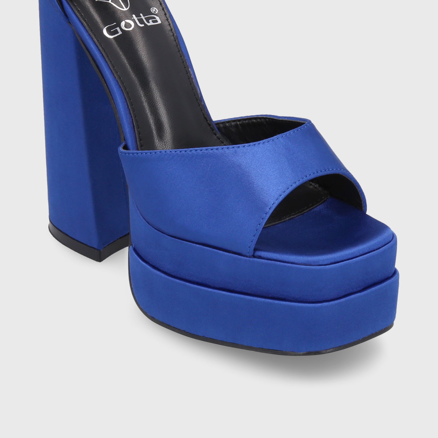 Sandalia Plataforma Azul Mujer 25911