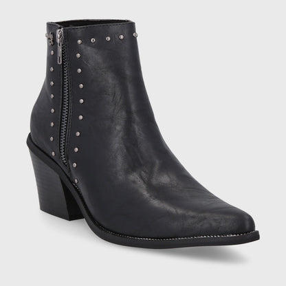 Botín Taco Negro Mujer 33764
