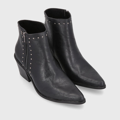 Botín Taco Negro Mujer 33764