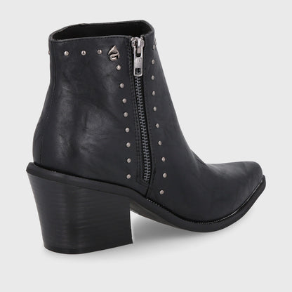 Botín Taco Negro Mujer 33764