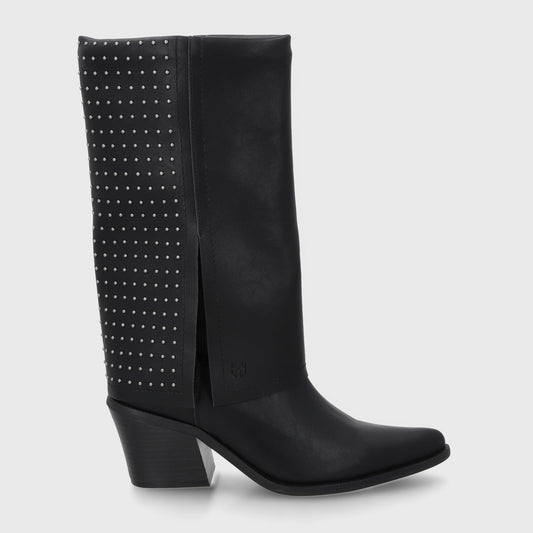 Bota Taco Negra Mujer 33769