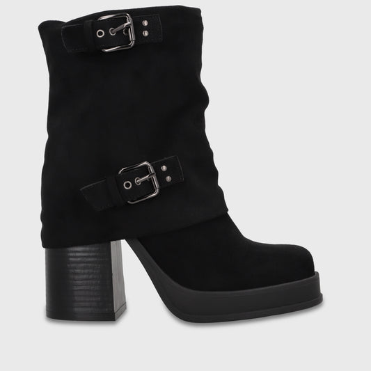 Botín Taco Negro Mujer 33786