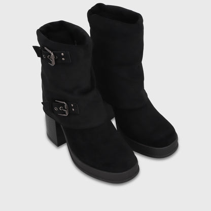 Botín Taco Negro Mujer 33786
