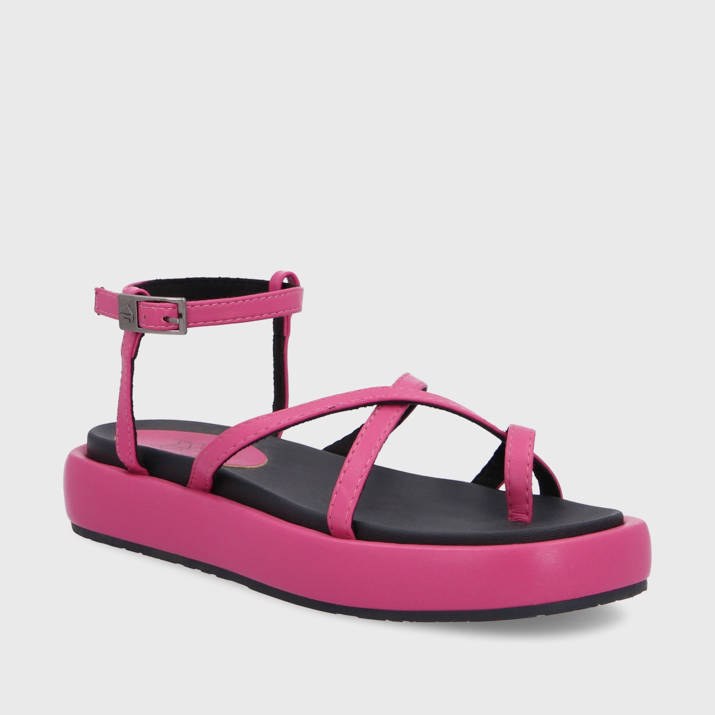 Sandalia Plana Fucsia Mujer 35210