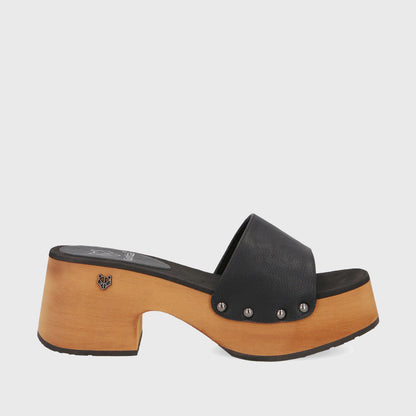 Zueco Negro Mujer 35261