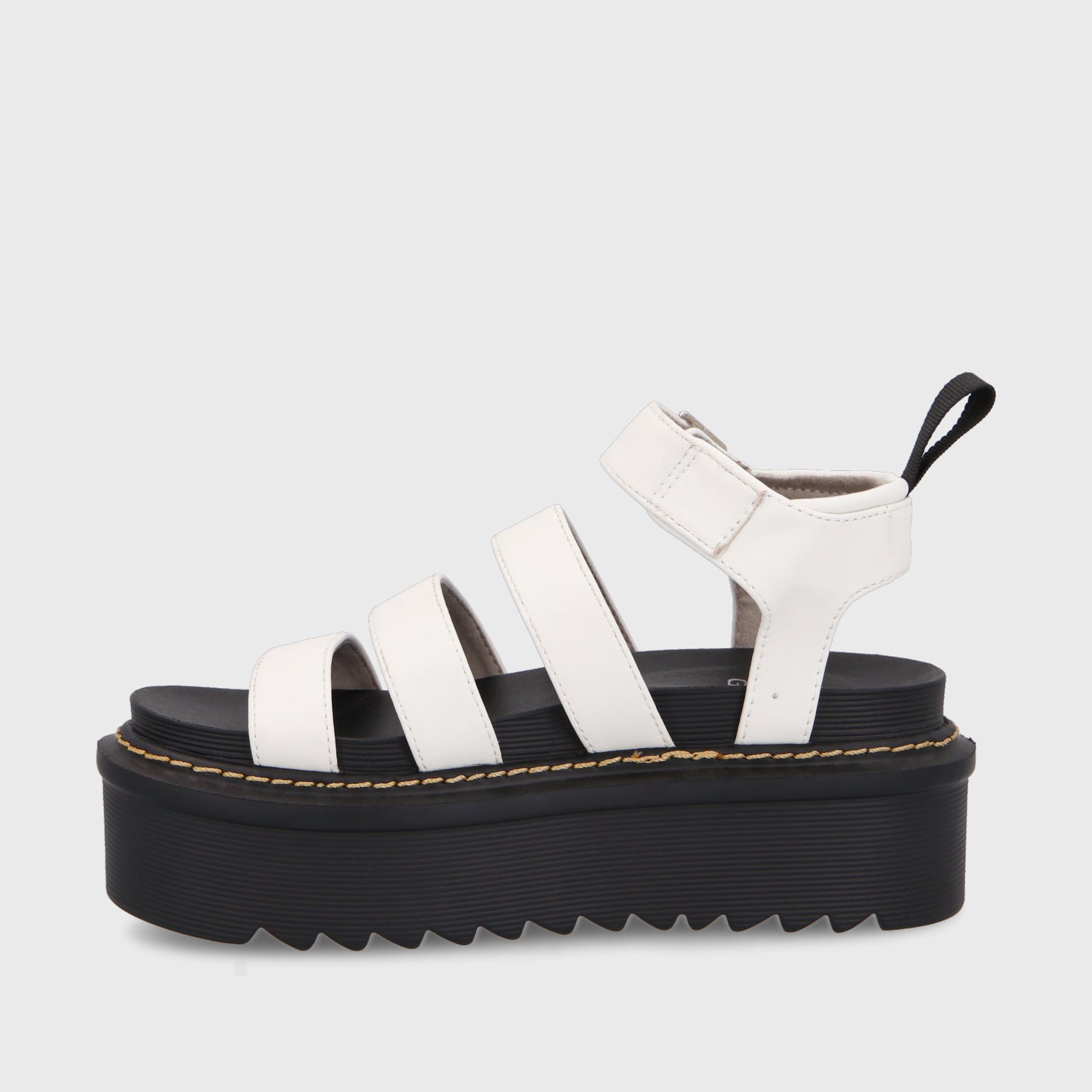 Sandalia Plataforma Blanca Mujer 35300