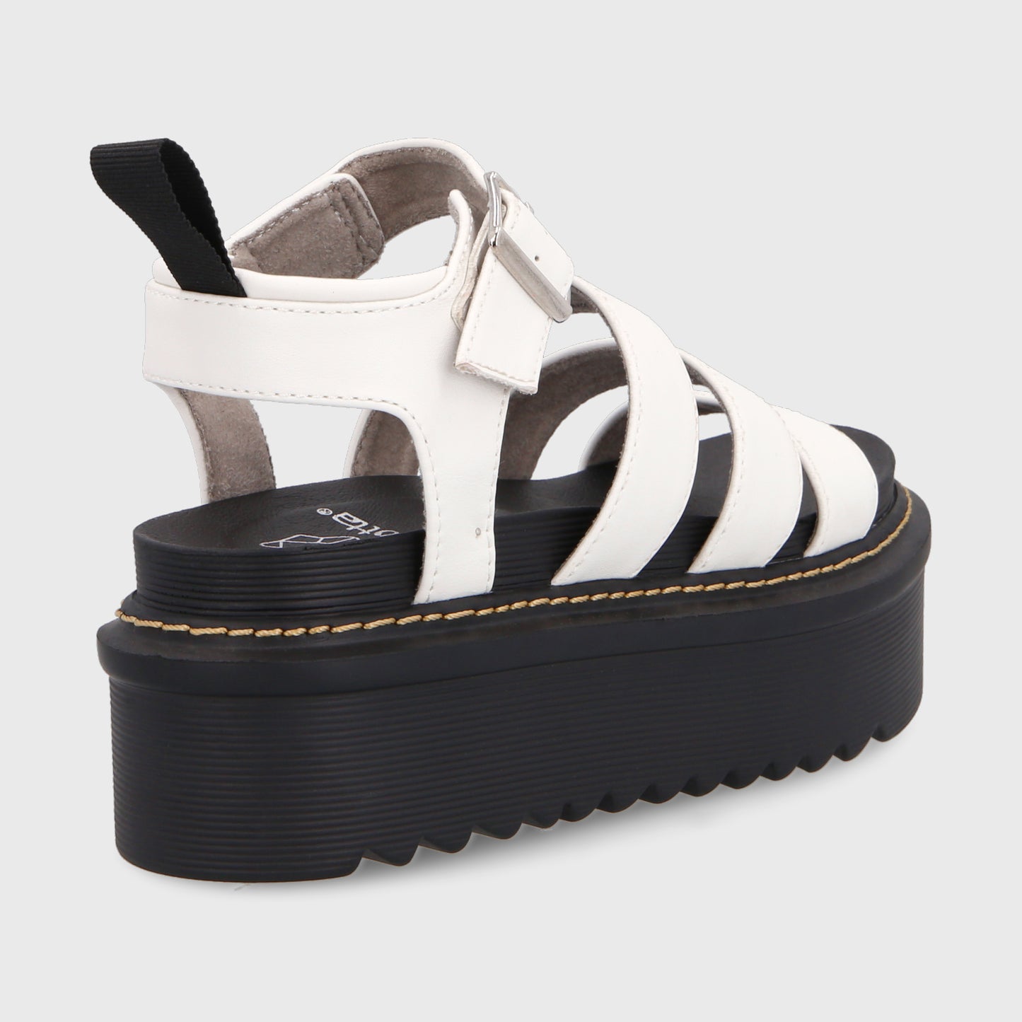 Sandalia Plataforma Blanca Mujer 35300