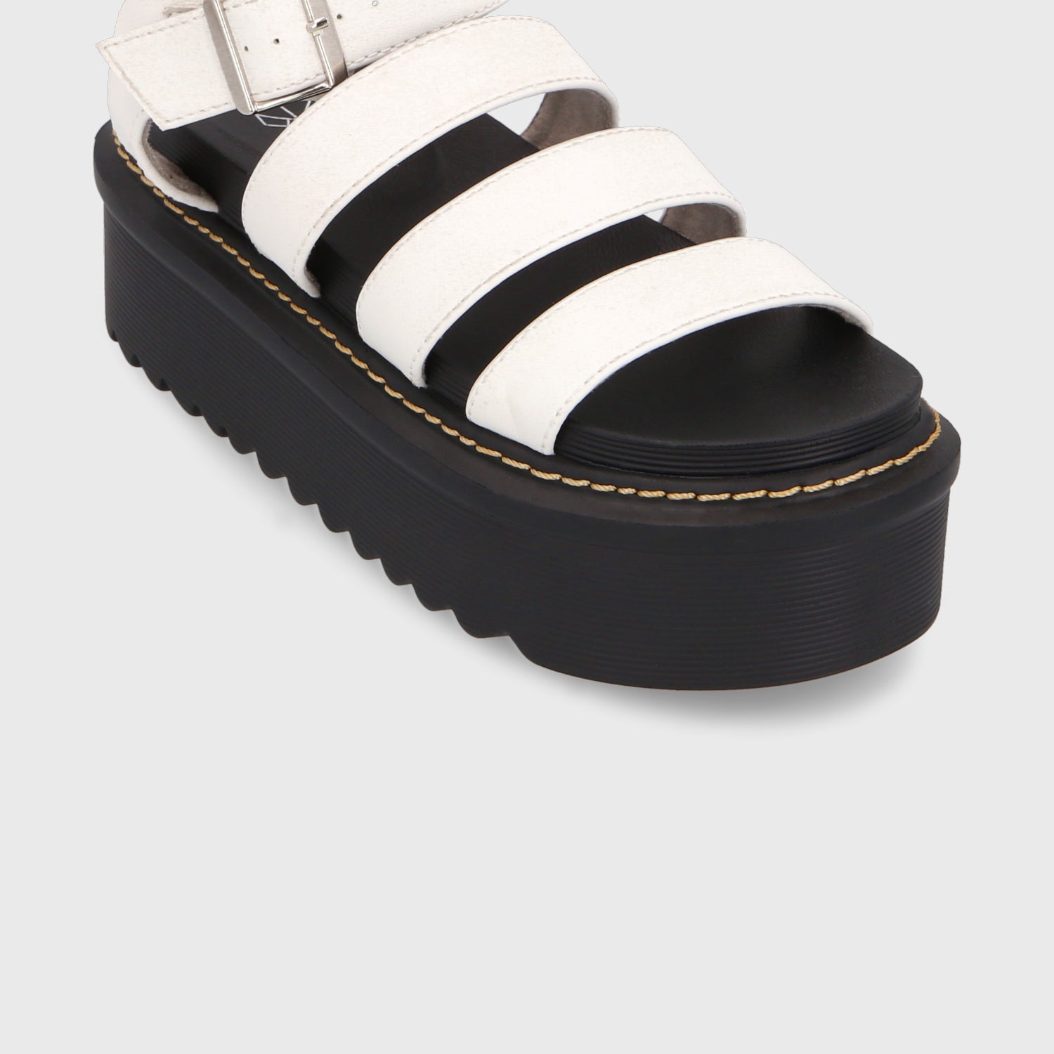 Sandalia Plataforma Blanca Mujer 35300