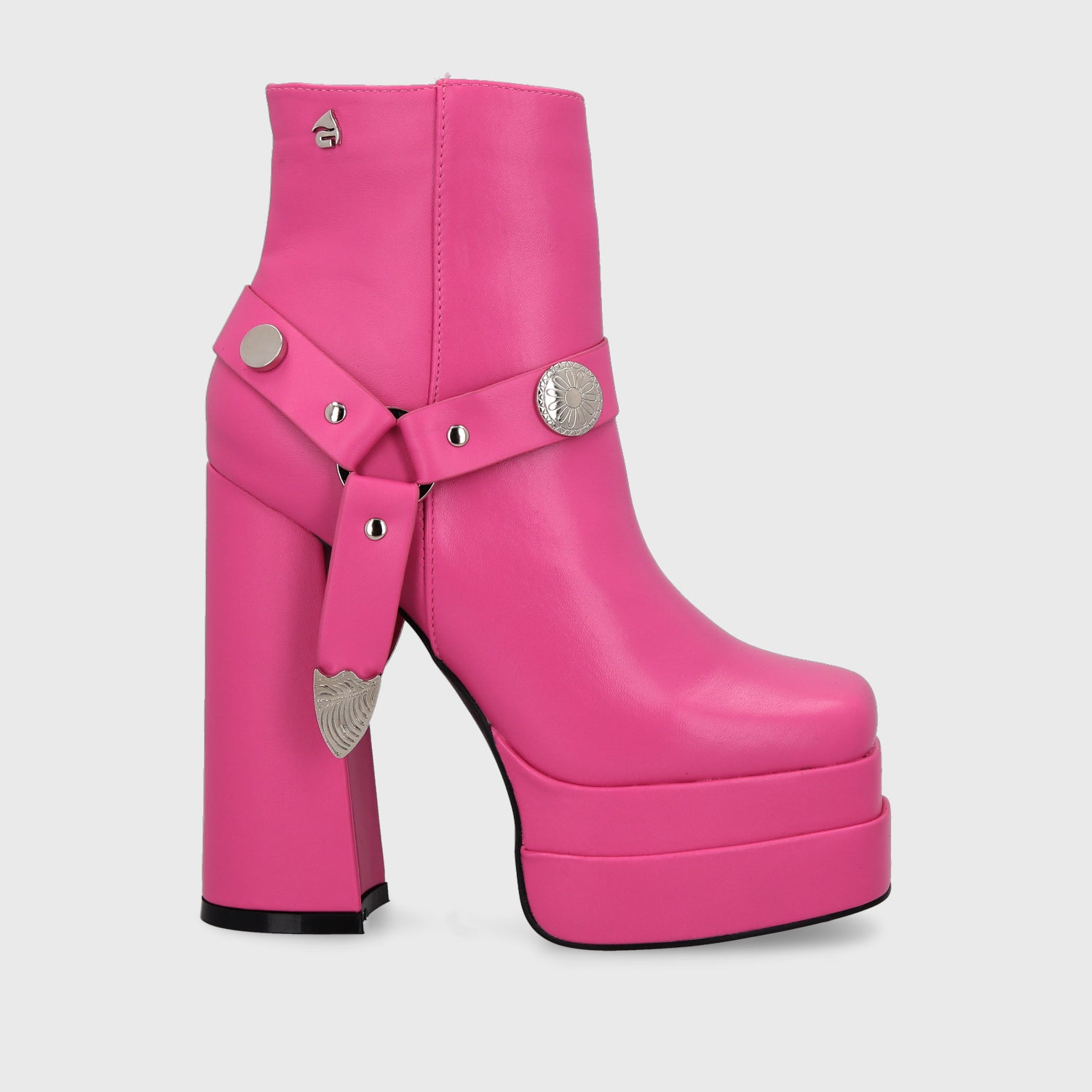 Sandalias Plataforma Brighton Para Mujer – Material SOFTLIGHT Ultraligero, Color Fucsia, Talla 38