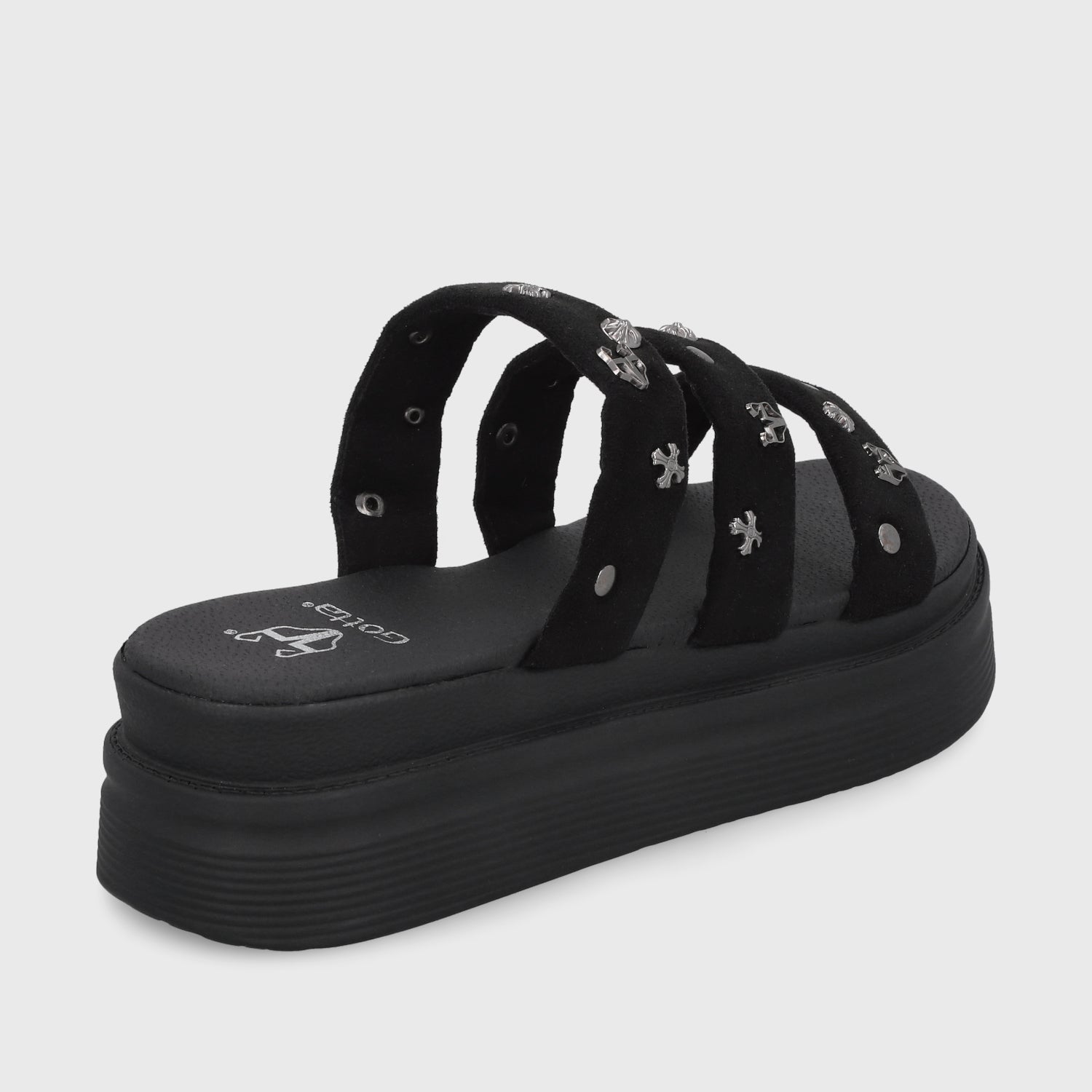 Sandalia Negra  Mujer 43012