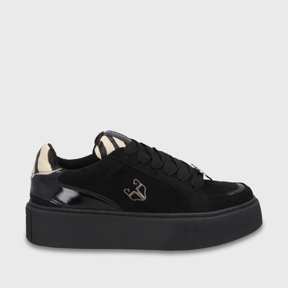 Zapatilla  Negra Mujer 43046