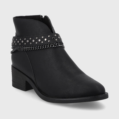 Botín Negro Mujer 43106