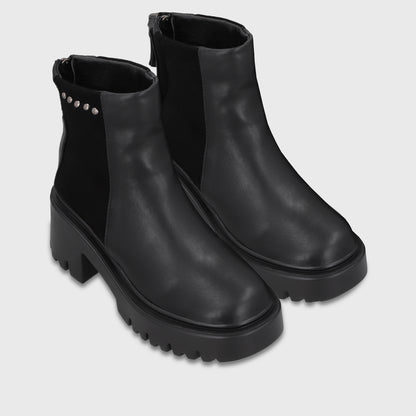 Botin Plataforma Negro Mujer 4575401