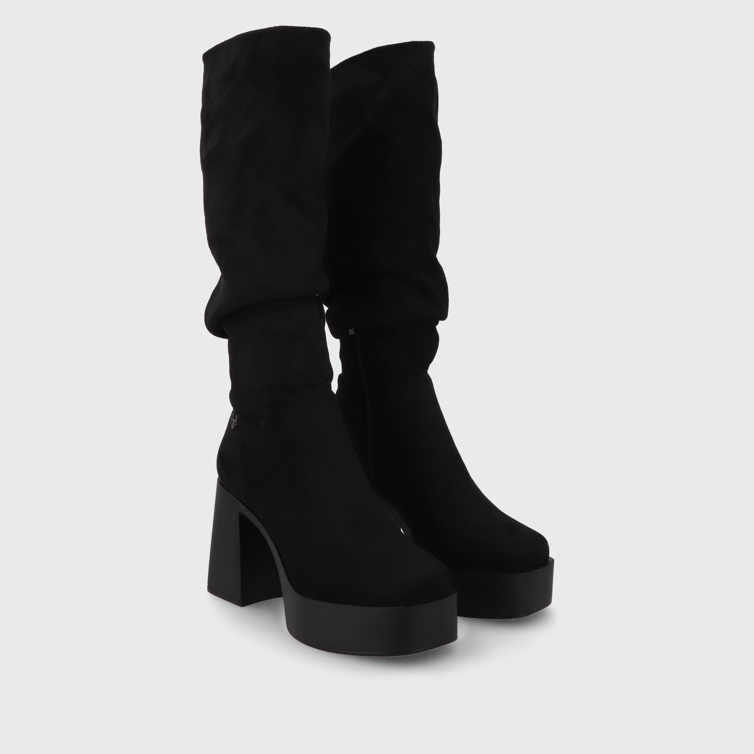 Bota Taco Negra Mujer 45773