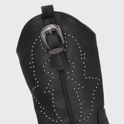 Bota Plataforma Negra Mujer 45807