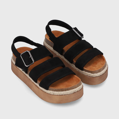 Sandalia Negra  Mujer 45862