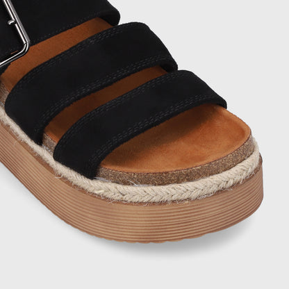 Sandalia Negra  Mujer 45862