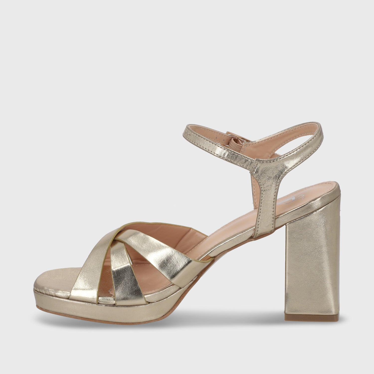 Sandalia Taco Cobre Mujer 45902