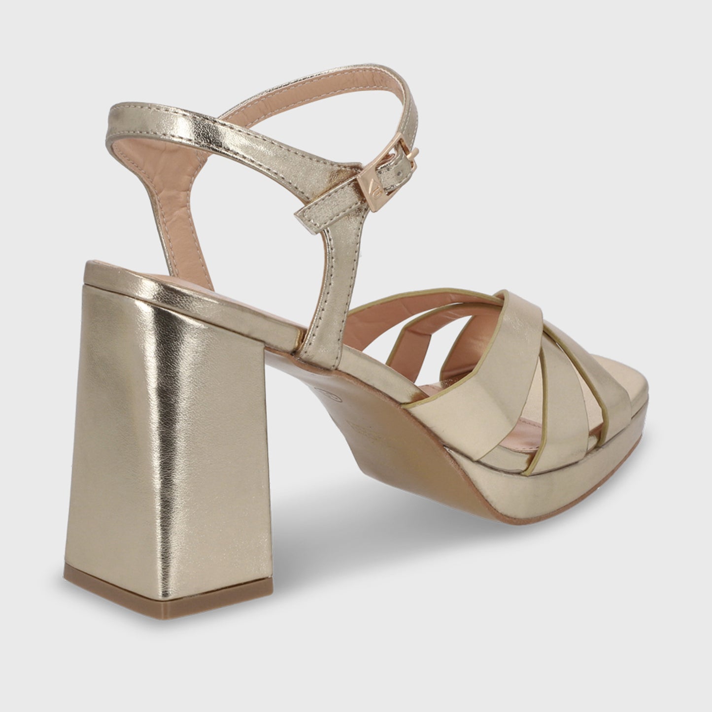 Sandalia Taco Cobre Mujer 45902