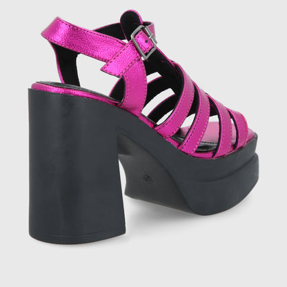 Sandalia Fucsia Mujer 45951