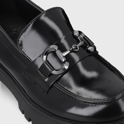 Zapato Plataforma Negro Mujer 46401