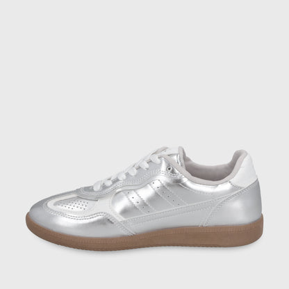Zapatilla Plana Plateada Mujer 48062