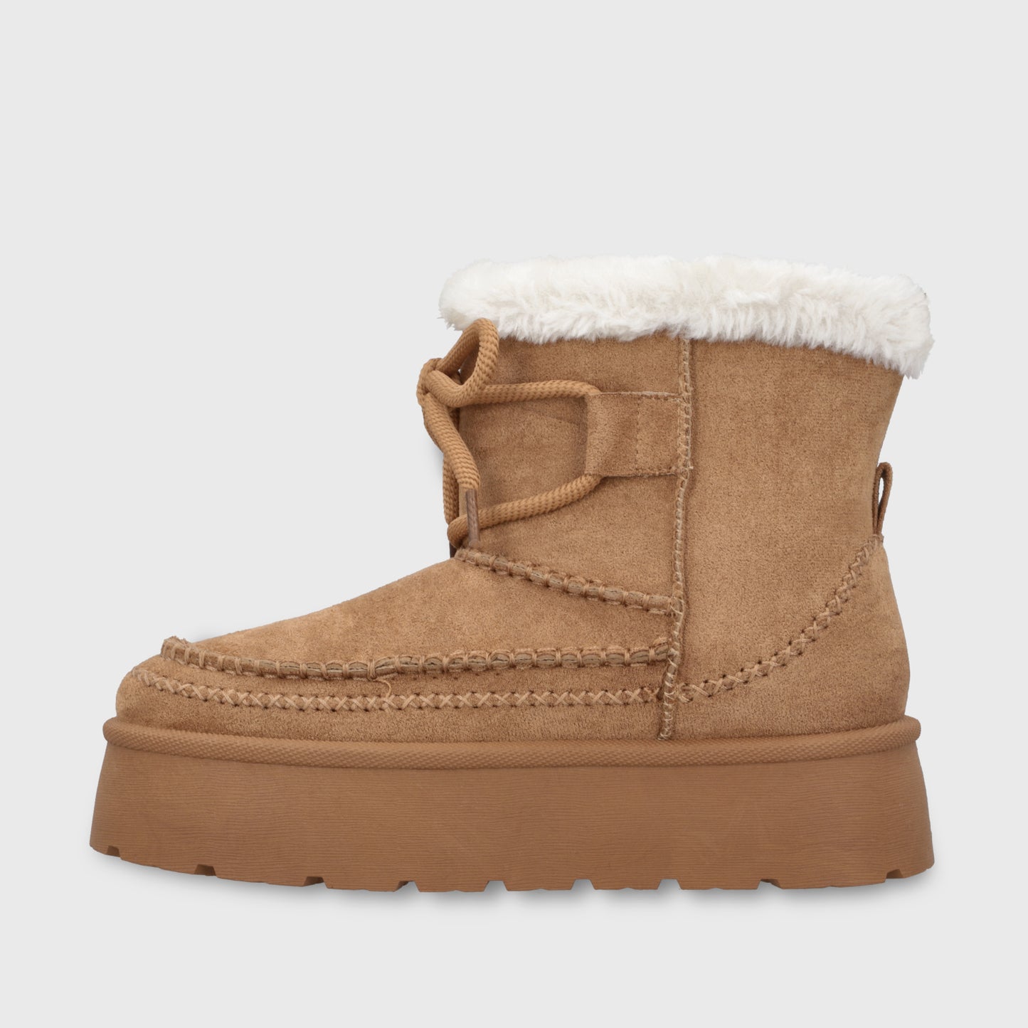 Botín Plataforma Camel Mujer 48115