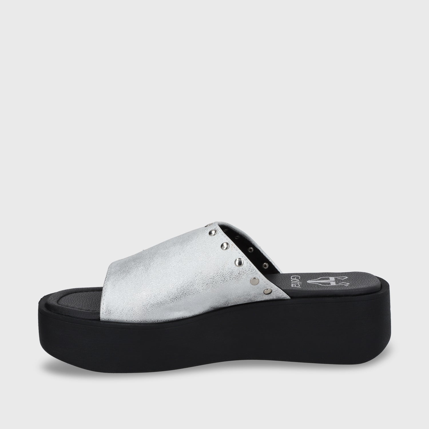 Sandalia Plataforma Plateado Mujer 53730
