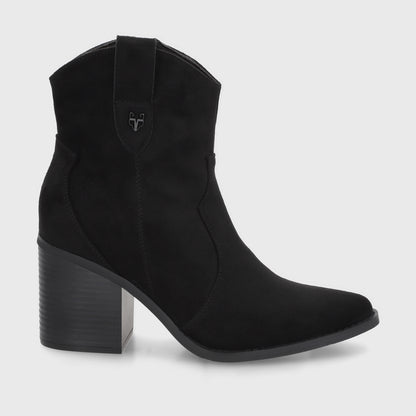 Botín Taco Negro Mujer 53780