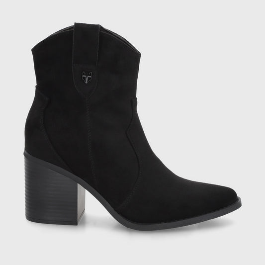 Botín Taco Negro Mujer 53780