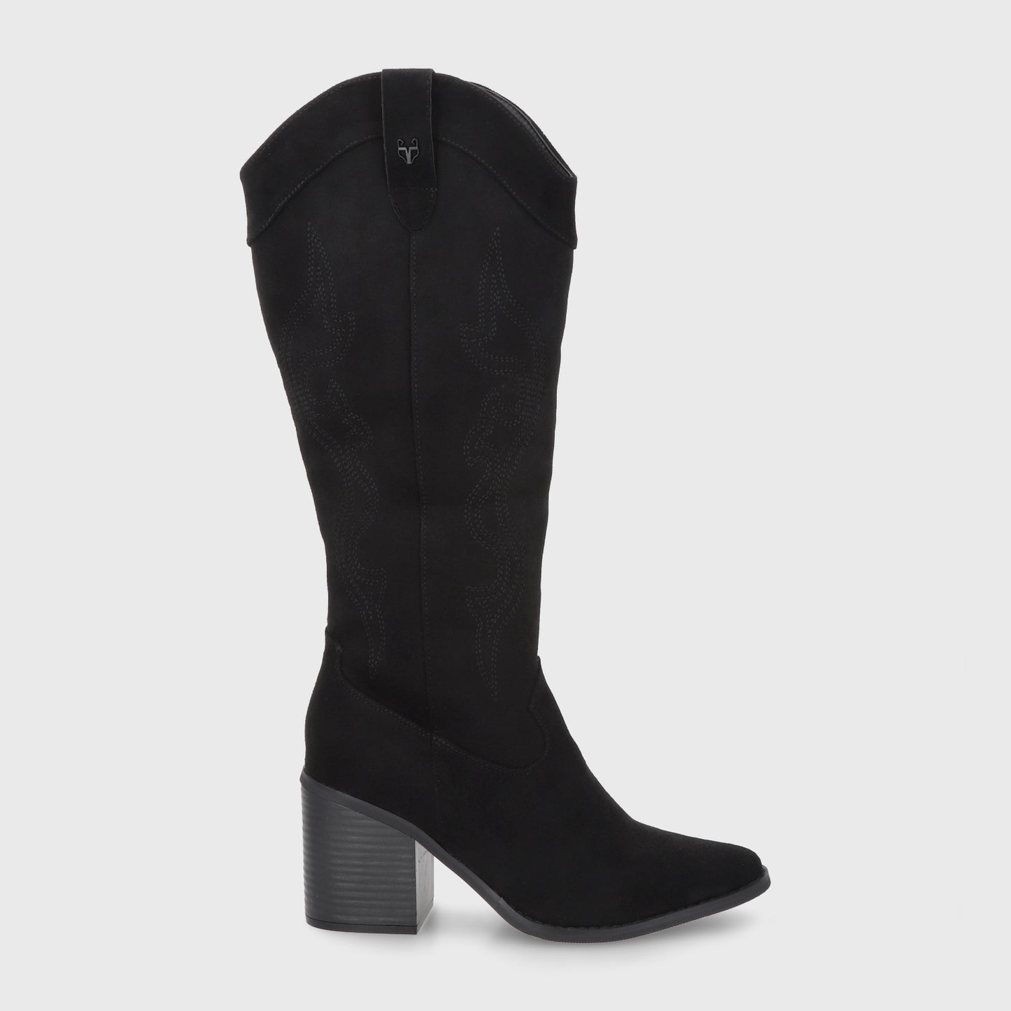 Bota Taco Negra Mujer 53782