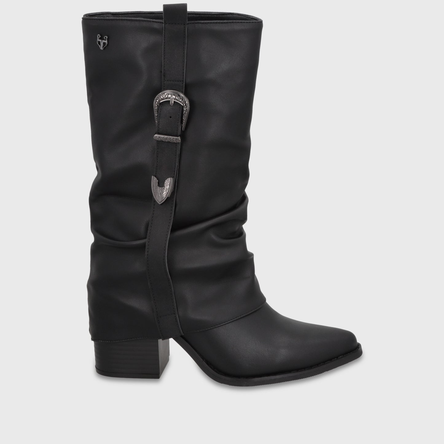 Bota Taco Negra Mujer 53784